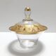 Crystal Trinket Bowl with Gold Details