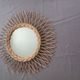 Rattan and wicker mirror from the 1970s 50cm