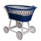 Landau in blue rattan