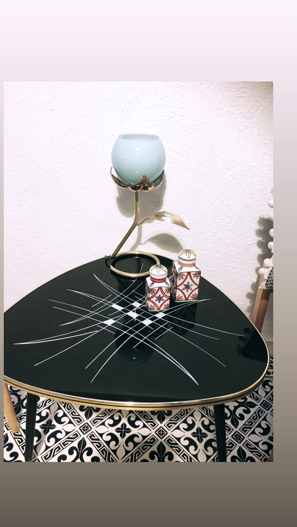 Tripod vintage side table