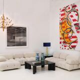 Gae Aulenti for Knoll Made of Black Marble Italian Square Coffee Table "Jumbo"