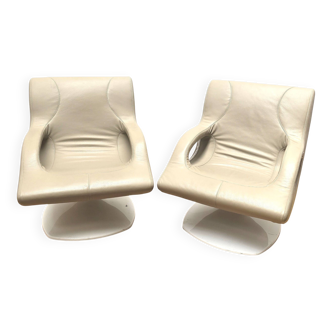 Paire de fauteuils Swing Space Age, Friguetto