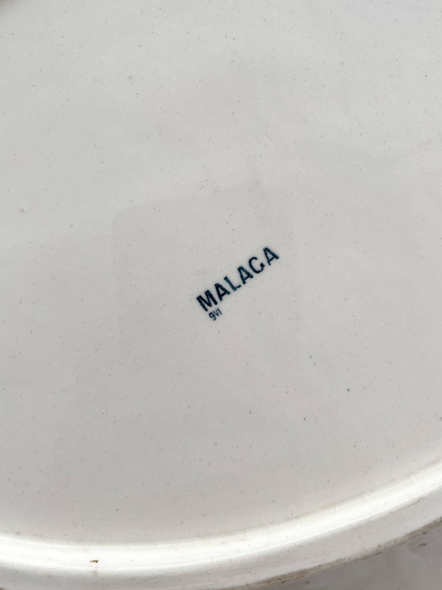 Plat ovale en terre de fer fleurs oiseaux "Malaga" Petrus Regout