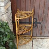 Rattan Corner Shelf by Franco Albini, 1960s