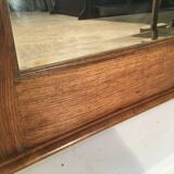 Bevelled mirror oak frame