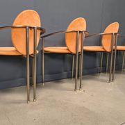Vintage dining chairs by Belgochrom, set of 4 - 1980s
