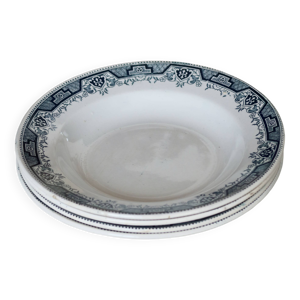 4 assiettes creuses vintage - maroc