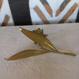 Candlestick candlestick brass flower