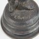 Silver bronze torch pair Paul Dubois