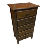 Antique Chest of Drawers with 5 Drawers Vintage Wood #D396