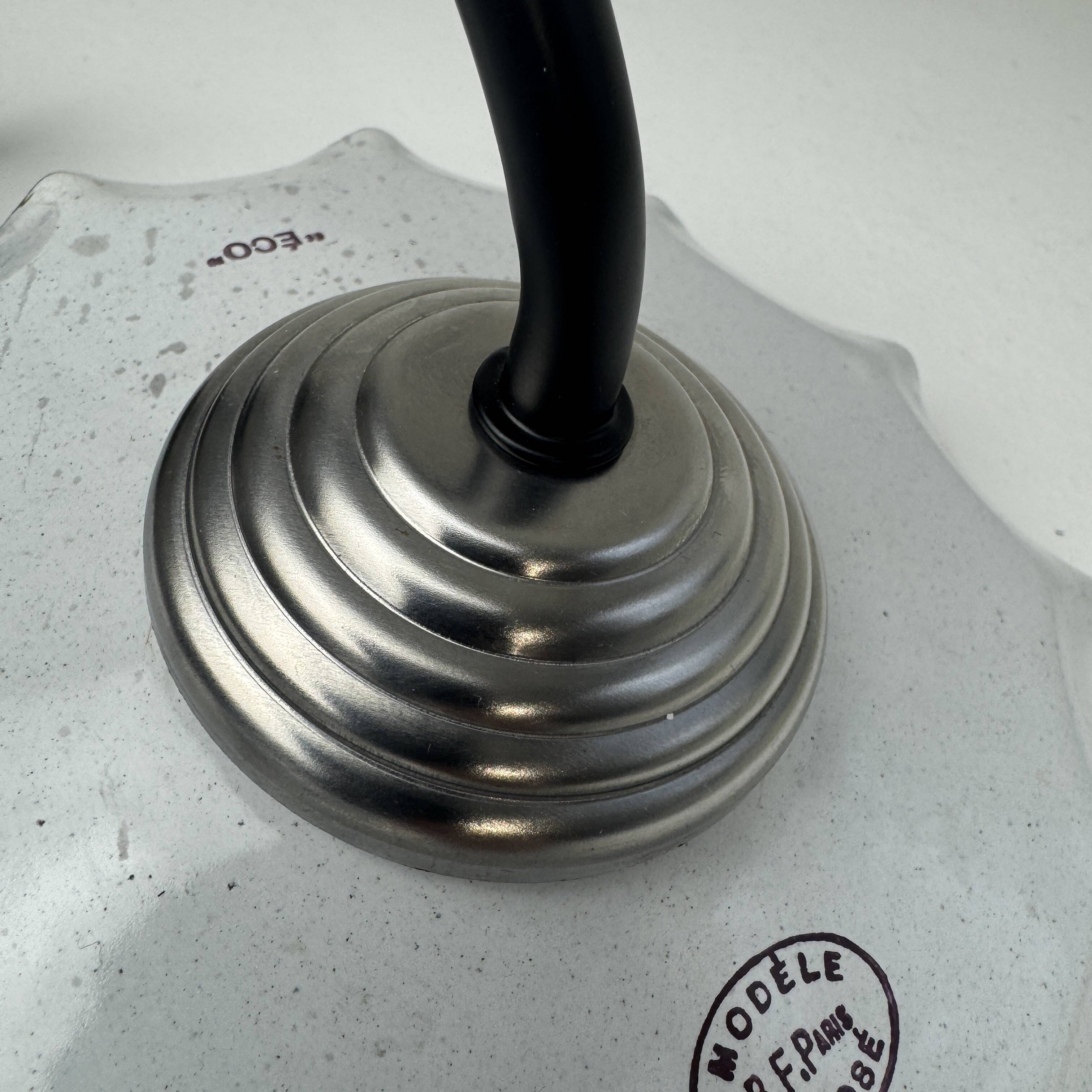 Pair of antique swan neck workshop wall lights