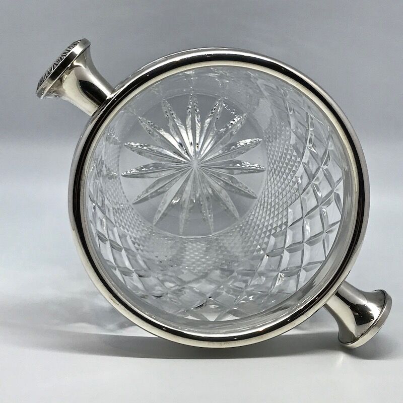 Champagne bucket in cut crystal