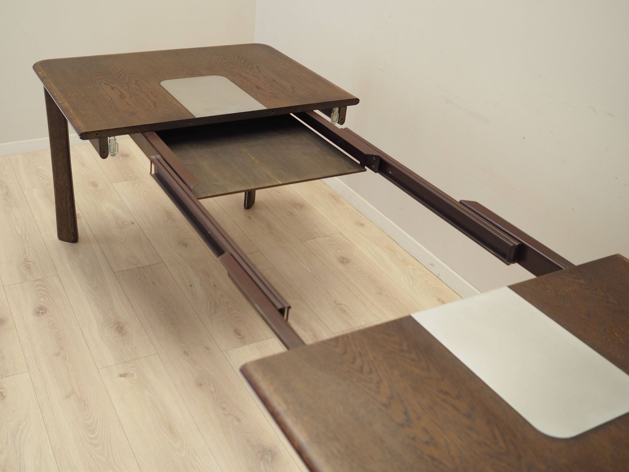 Oak table, Danish design, 1970s, manufacturer: Uldum