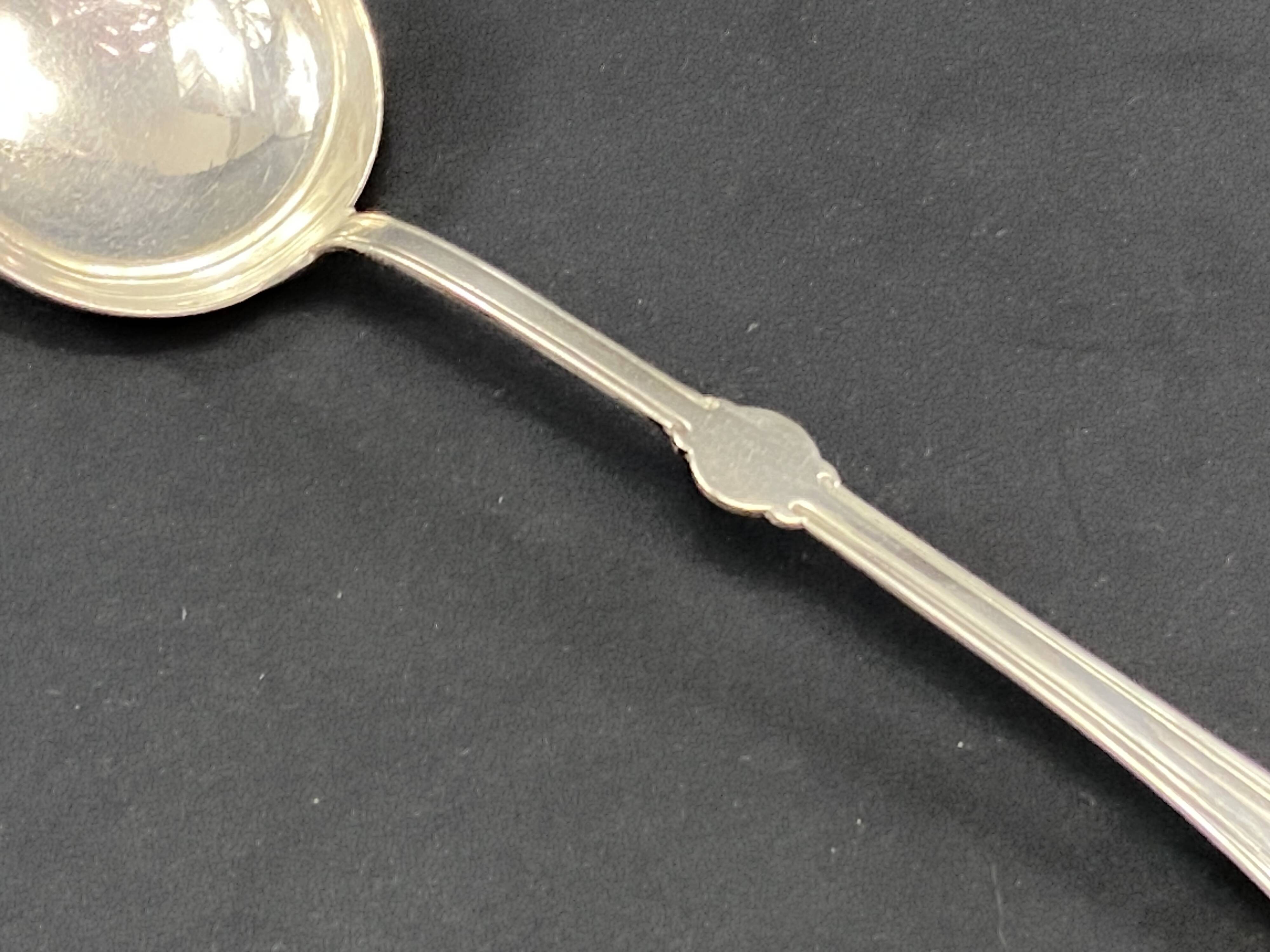 Silver-plated metal ladle signed christofle