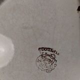 Hollow dish salad bowl earthenware HBC Hautin Boulenger & Co Choisy le Roi late nineteenth century