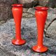 Pair of narrow-necked (or tulip-shaped) vases, 1970s