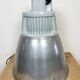 Vintage Silver Industrial Factory Pendant Lamp from Elektrosviti, 1960s