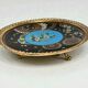 Japan, empty pocket bowl in cloisonné enamel and bronze, Meiji period, late 19th century.