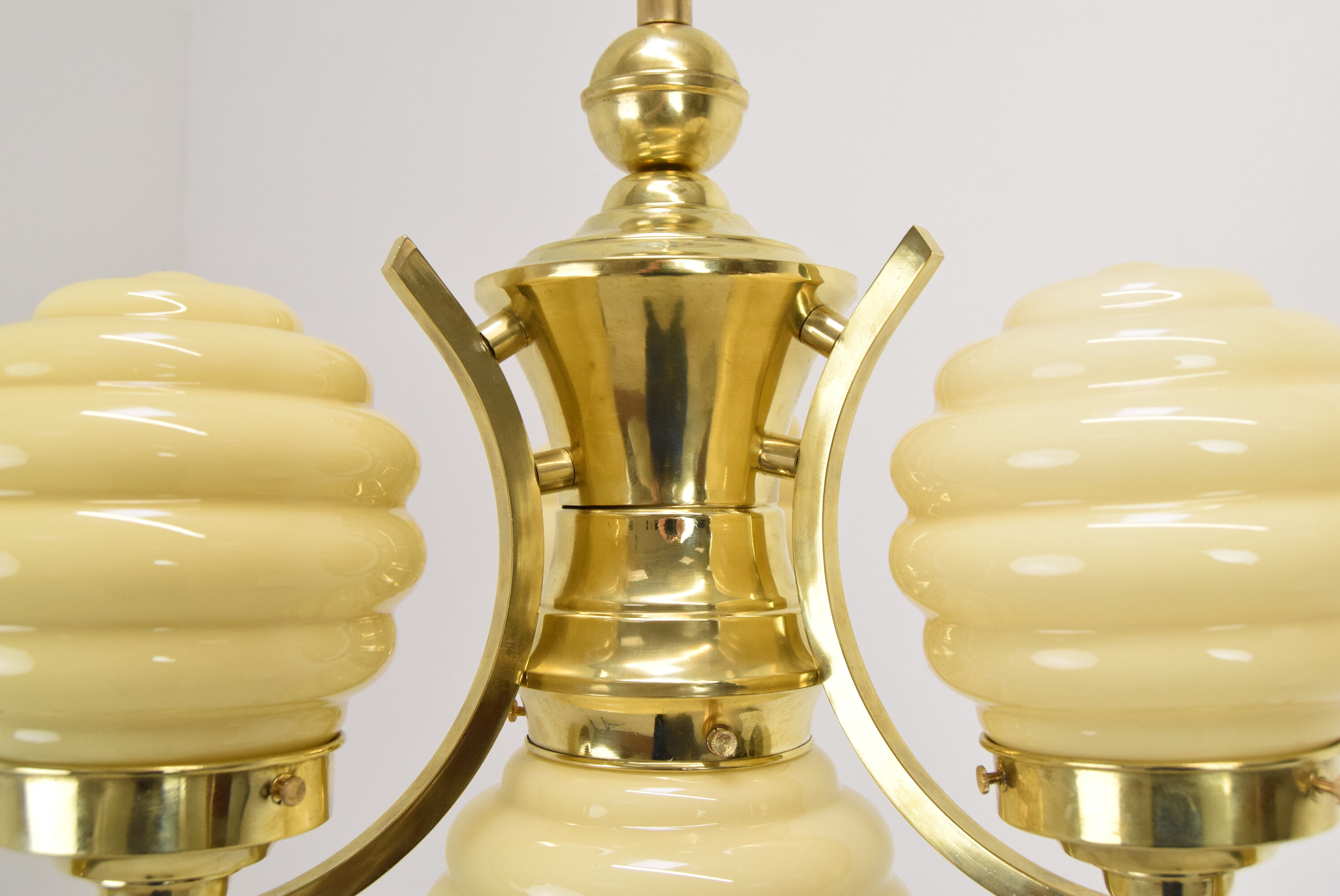 Art deco chandelier Czechoslovakia 1930's