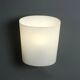 Vintage wall light in opaline glass, Italian design, 1980s.
