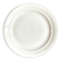 Plat rond en porcelaine blanche et dorée