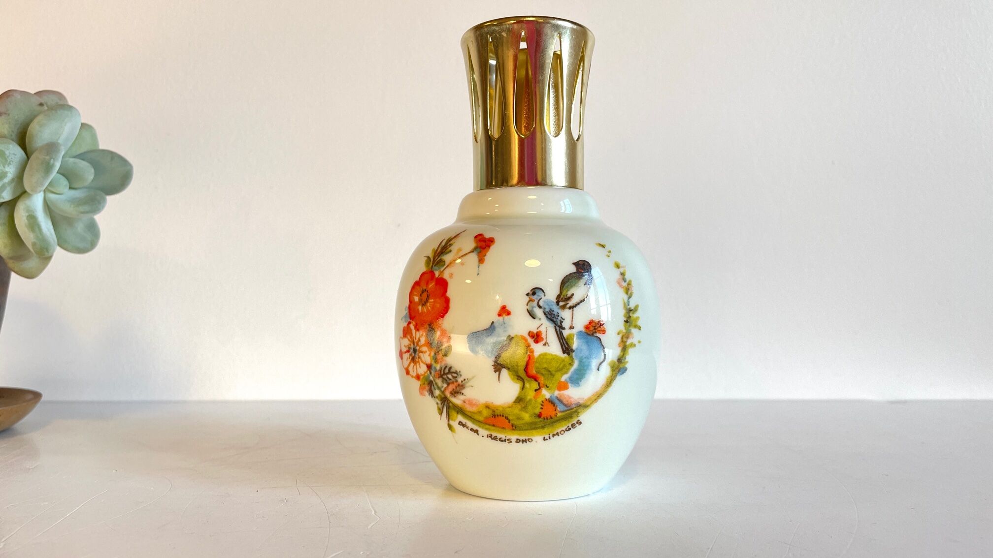 Bottle lamp shepherd limoges france