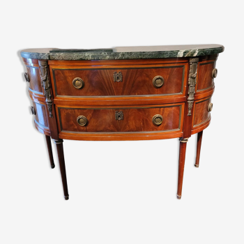 Half-moon chest of drawers Louis XVI