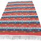 Tapis kilim berbère Tunisien authentique artisanale en Laine Orange
