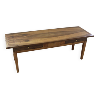 19th century walnut farmhouse table
