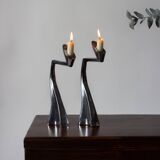 Pair of candle holders #Arclumis / Matthiew Hilton for SCP England / 80s