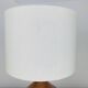 Fig-shaped ceramic lamp, 1950s, ochre stoneware.