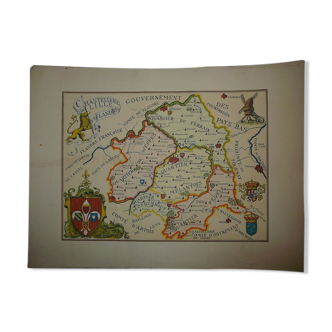 Carte de la Chastellenie de Lille en flandre