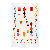 Tapis berbère Azilal en laine – Pièce unique