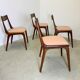 4x Alfred Christensen for Slagelse Møbelvaerk 'Boomerang' Dining Chairs