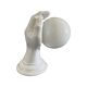 Vintage hand-shaped wall lamp in white ceramic