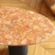 Terracotta marble coffee table
