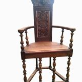 Throne chair in high period style