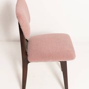 "Butterfly" dining chair in pink boucle, Europe, 1960s