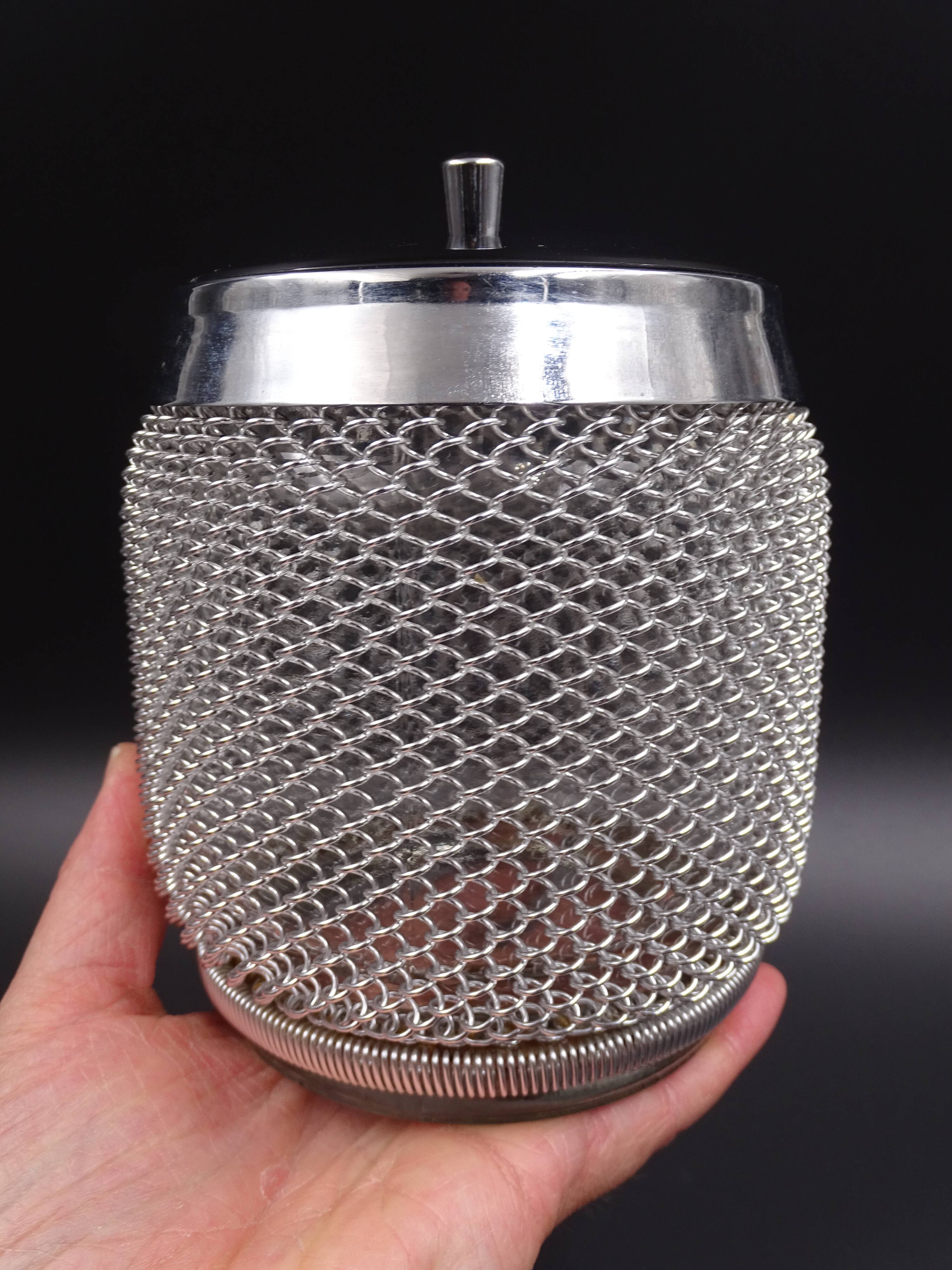 Screened ice bucket, circa 1970