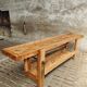 Old workbench XXL side table counter