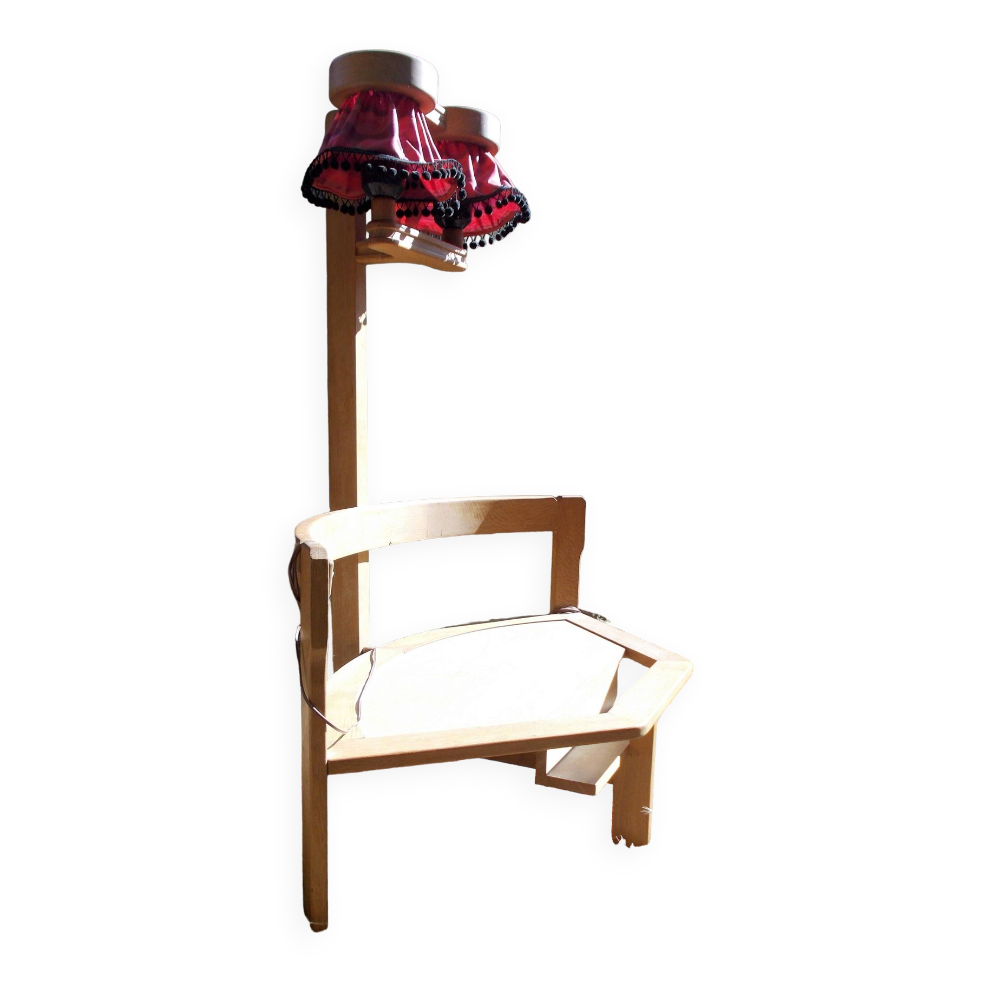 Banquette d'angle lampadaire Guillerme et Chambron