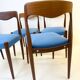 Suite de 4 chaises scandinaves, 1960s