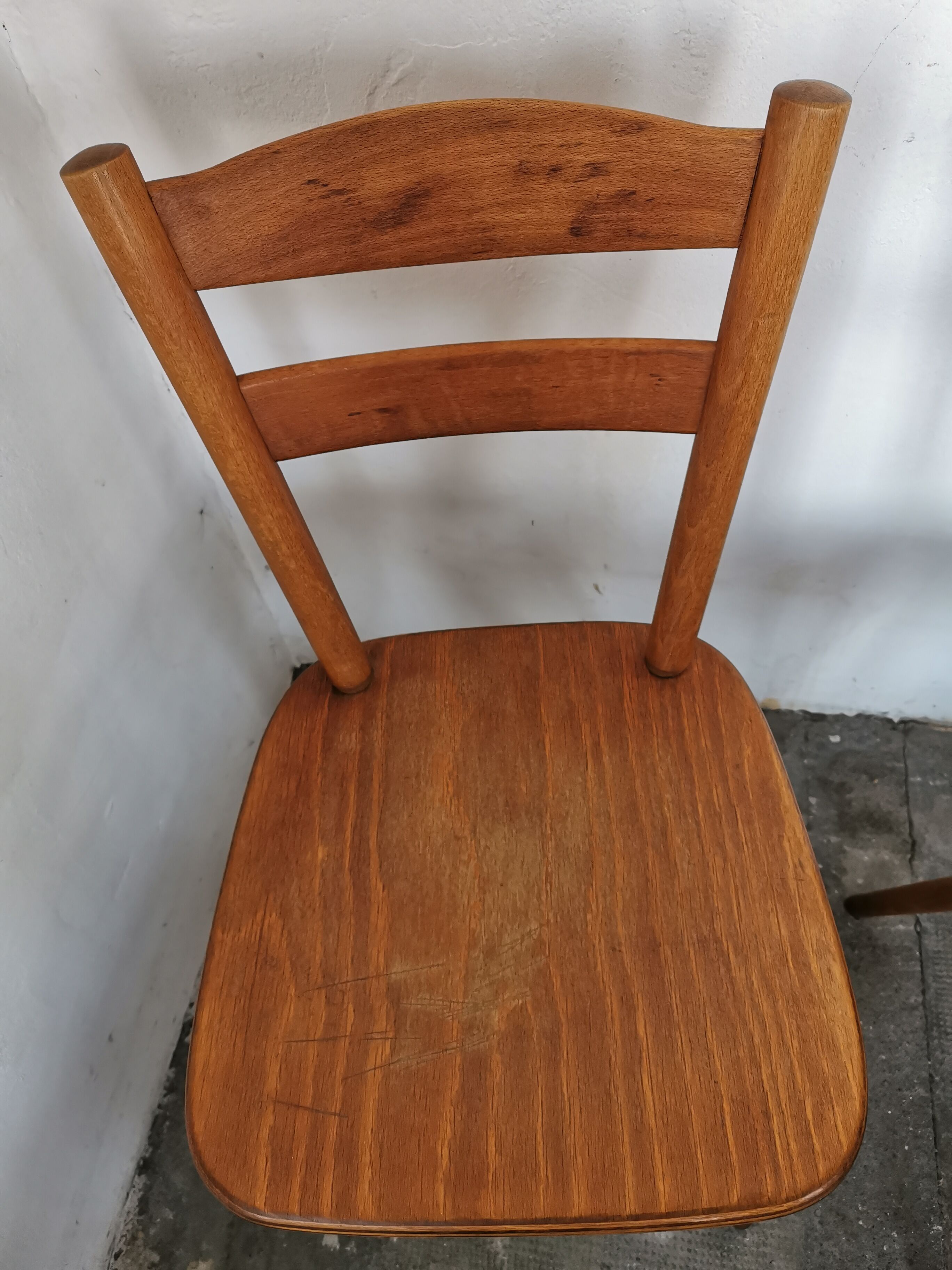 Set of 6 vintage chairs 1960 bistro