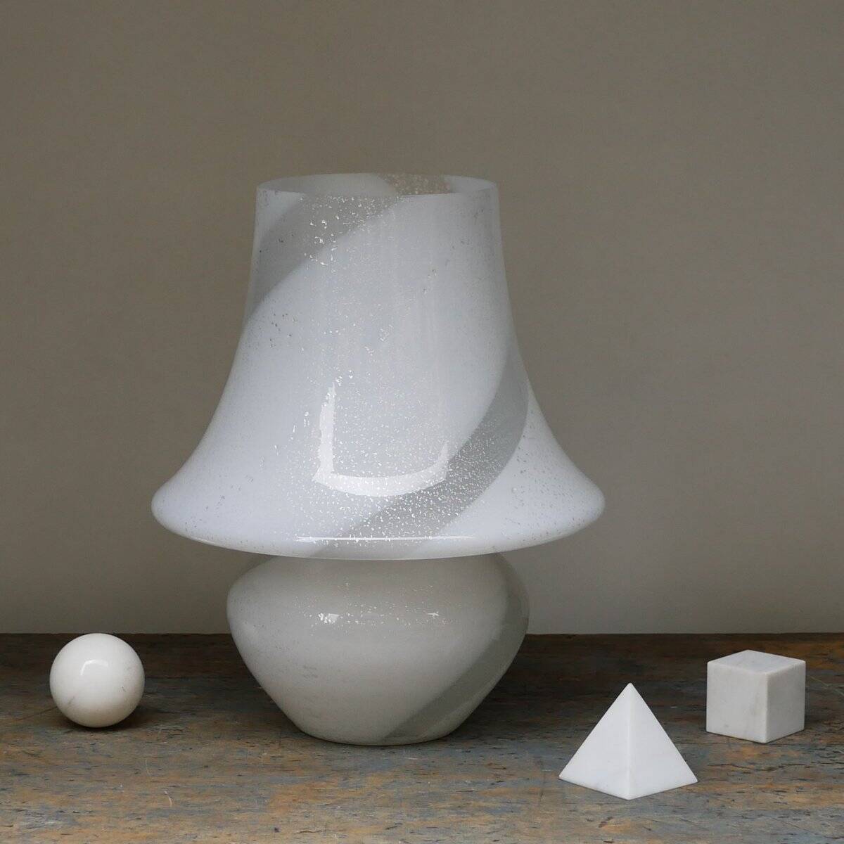 Lampe de table Mushroom en verre de Murano par Manifattura di Murano, années 70