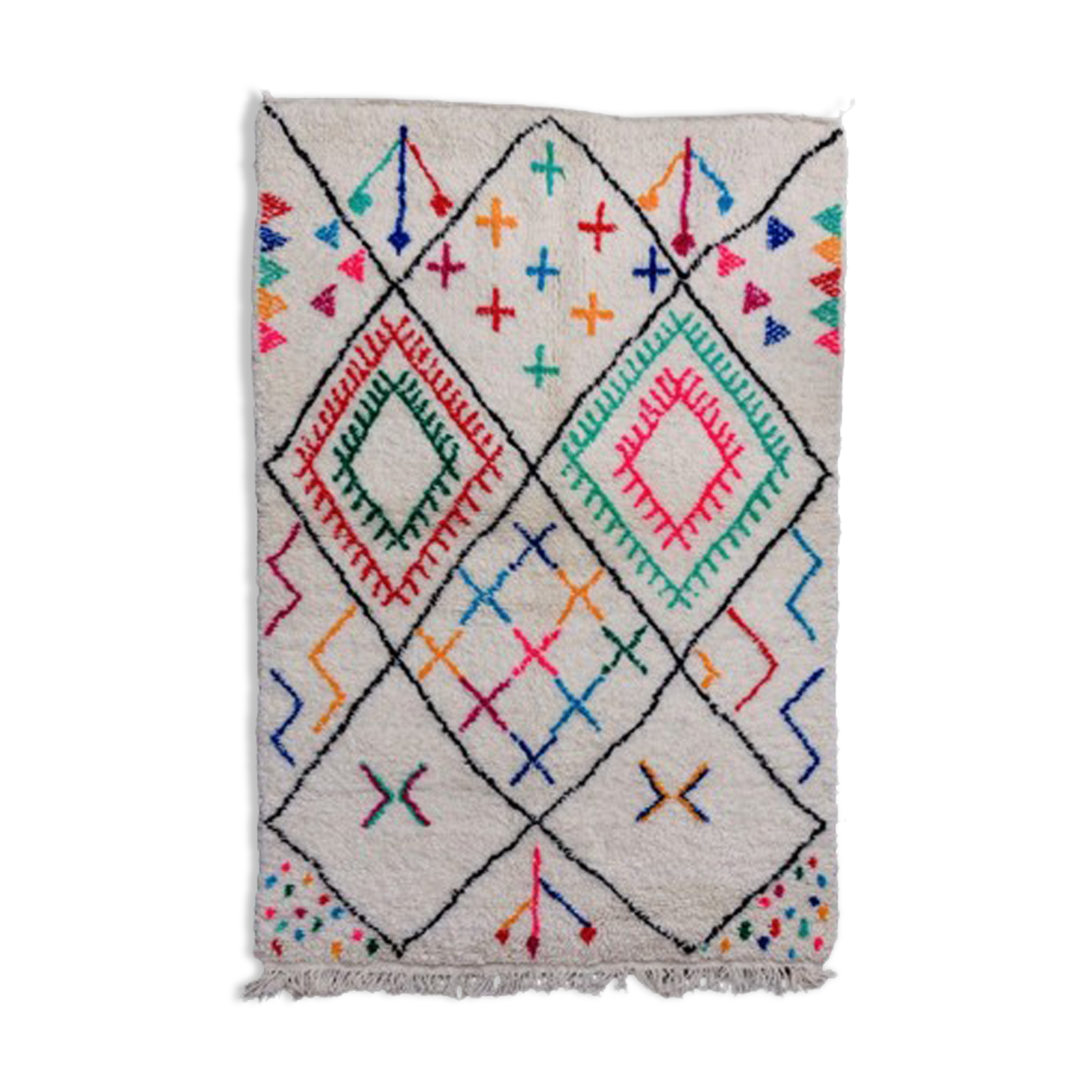 Carpet Beni Ouarain patterns Azilal 125x185 cm