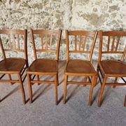 Set of 4 vintage Luterma beech bistro chairs – 1950s