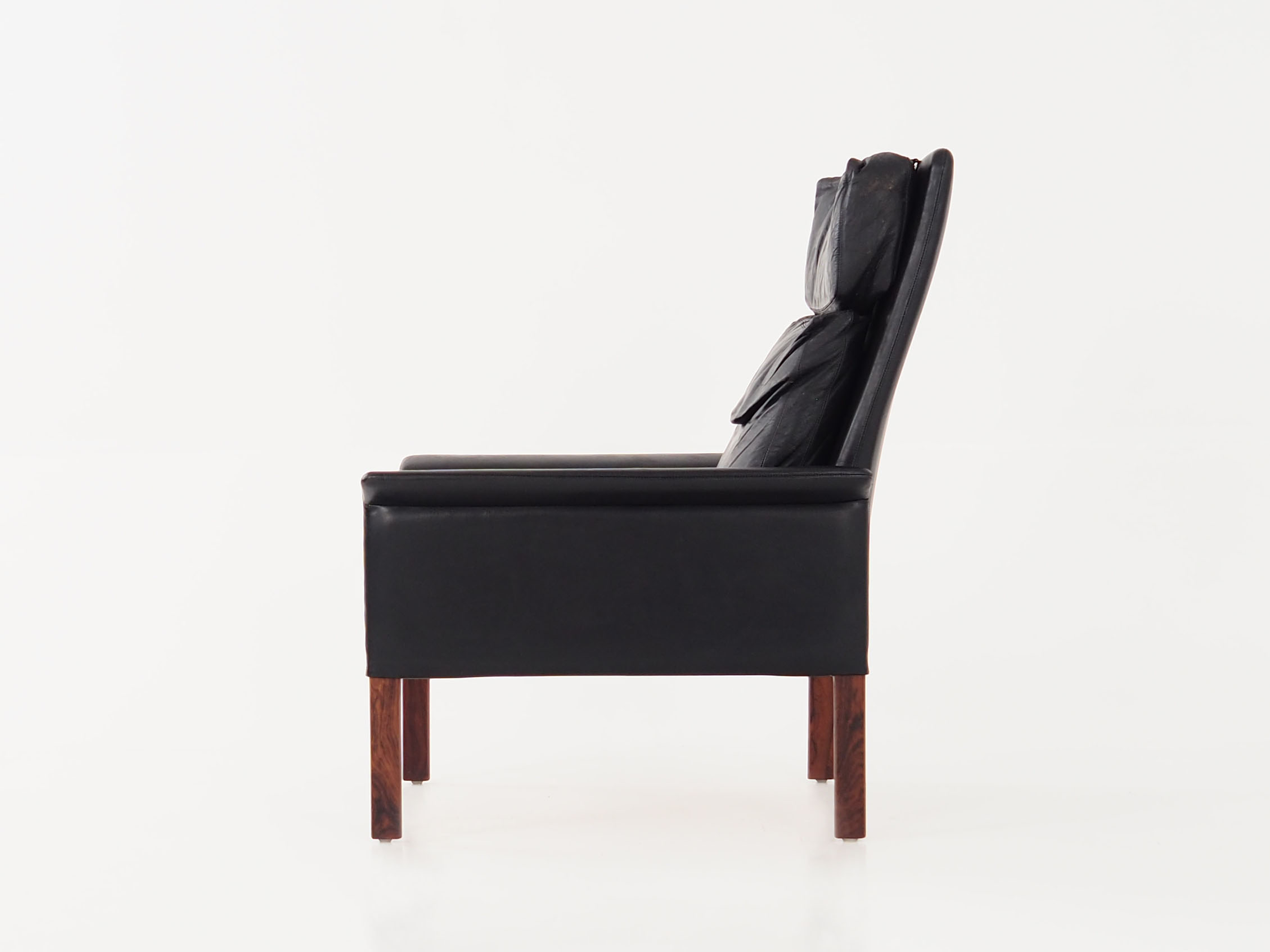 Leather armchair by Hans Olsen