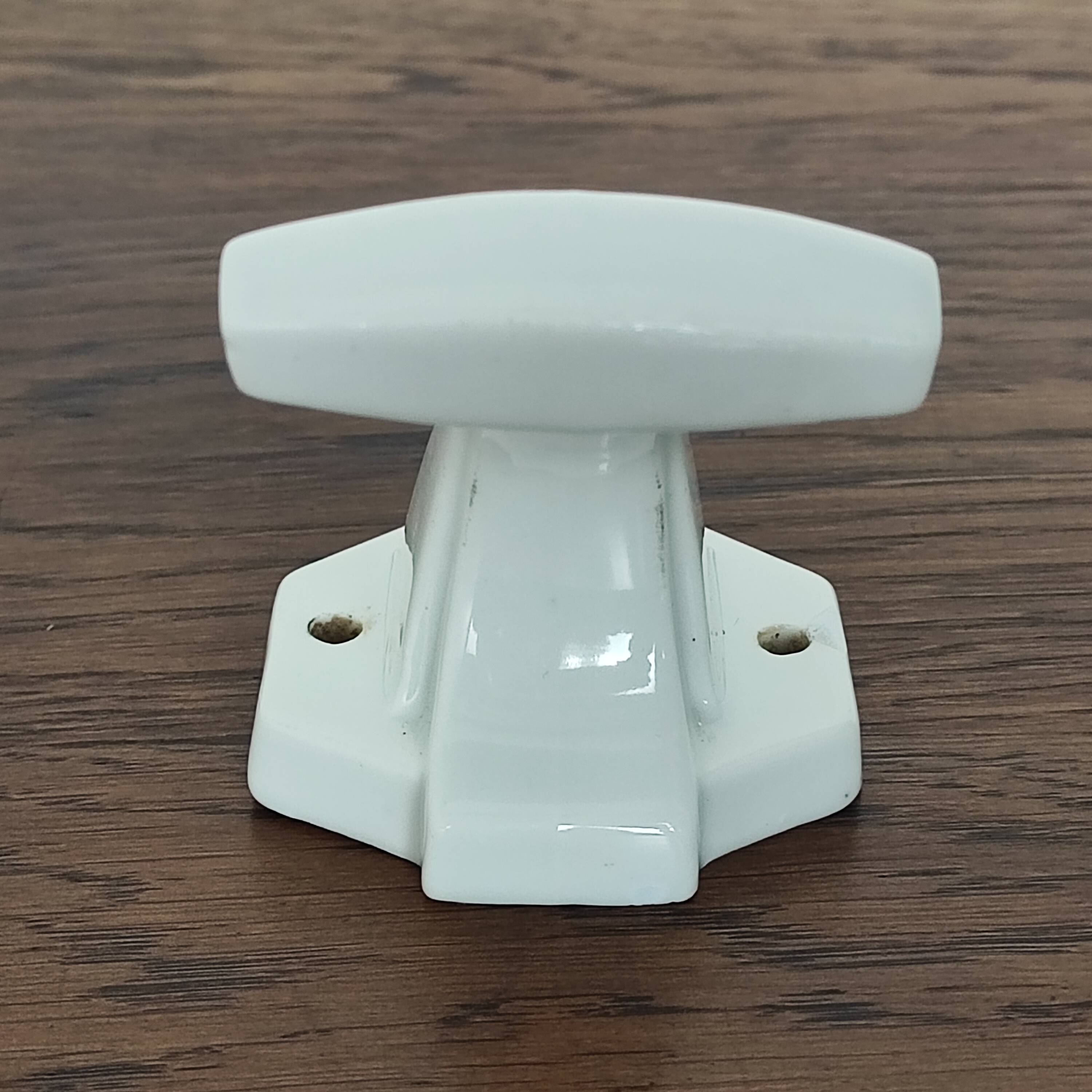 3 porcelain coat hooks