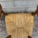 Straw armchair 19th