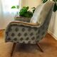 Fauteuil cocktail vintage bleu clair / fauteuil / fauteuil une place